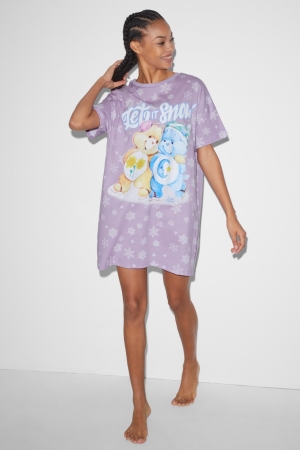 C&A Clockhouse NightCare Bears Naisten Yöasut Violetit | 86RCFMBOK