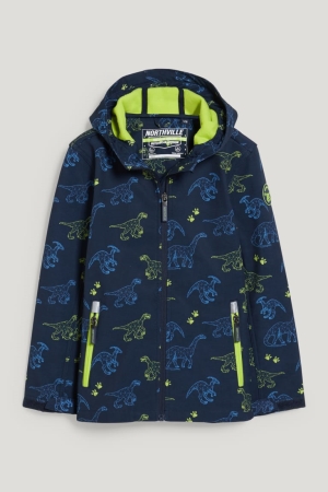 C&A Dinosaur Softshell With Hood Tytön Takki Tummansininen | 19PTBJEKC