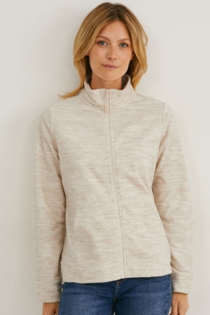 C&A Fleece Naisten Huppari Valkoinen | 32GTNIJLY