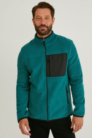 C&A Fleece Thermolite® Ecomade Recycled Miesten Takki Vihreä | 80GSWDHXJ