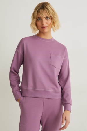 C&A Long Sleeve Naisten Huppari Violetit | 38VWRUBQZ