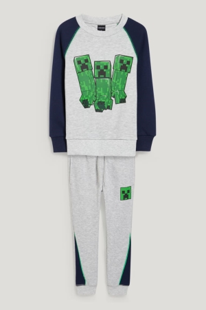 C&A Minecraft Set And Joggers 2 Piece Tytön Puserot Vaaleanharmaat | 28PYCOZWK