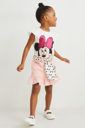 C&A Minnie Mouse Tytön Hameet Pinkki | 84KRZVBLP