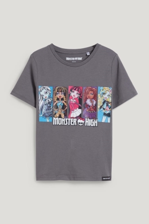 C&A Monster High Sleeve Tytön T Paidat Tummanharmaat | 03RCVEKNQ