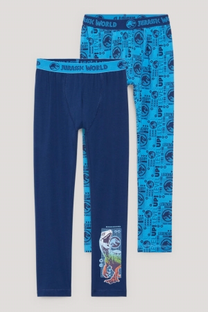 C&A Multipack Of 2 Jurassic World Long Pants Poikien Alusvaatteet Tummansininen | 17ZFJMEHQ