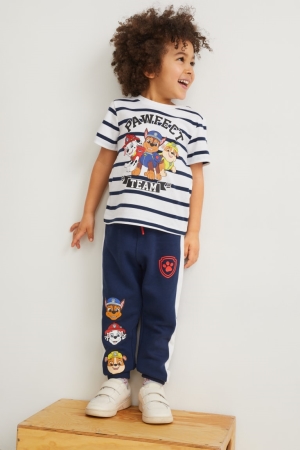 C&A Multipack Of 2 Paw Patrol Joggers Poikien Suorat Housut Tummansininen | 82ORKEHTI