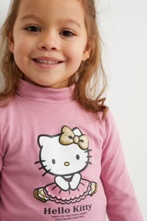 C&A Multipack Of 3 Hello Kitty Polo Neck Tytön Topit Valkoinen | 27RQFSNMZ