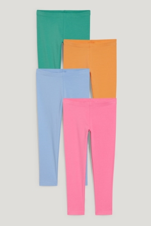 C&A Multipack Of 4 Leggings Tytön Suorat Housut Pinkki | 01CYXVTBA