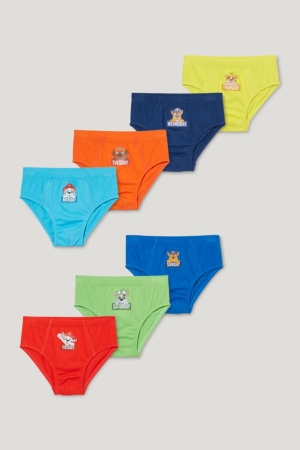 C&A Multipack Of 7 Paw Patrol Briefs Organic Puuvilla Poikien Alusvaatteet Punainen Keltainen | 02NZFKRMQ