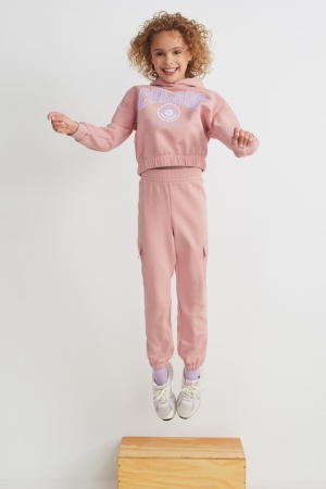 C&A Set And Joggers 2 Piece Tytön Huppari Pinkki | 35GXHVWKA