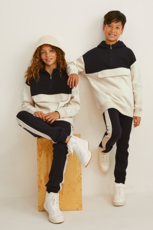 C&A Set And Joggers Genderneutral 2 Piece Tytön Huppari Mustat | 23FMETILQ