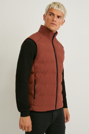 C&A Technical Gilet Recycled Miesten Takki Ruskea | 97UEXSCIQ