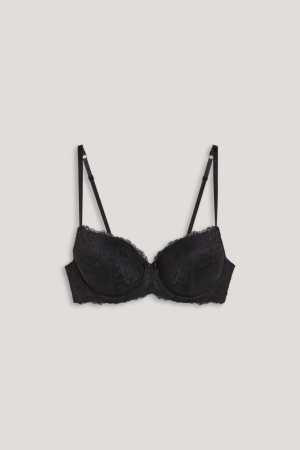 C&A Underwire Bra Full Coverage Pehmustettu Naisten Alusvaatteet Mustat | 30WGFPVRM