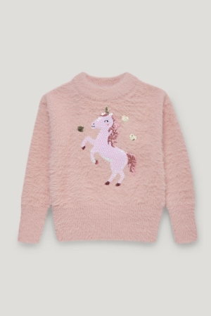 C&A Unicorn Shiny Tytön Puserot Pinkki | 03WXUQPTR