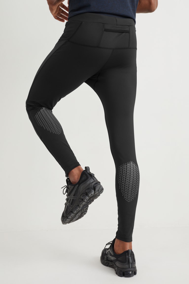 C&A Active Leggings Miesten Suorat Housut Mustat | 85JVANOHX