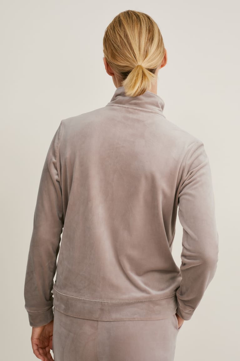 C&A Basic Zip-through Naisten Puserot Harmaat | 47RFHCIJK