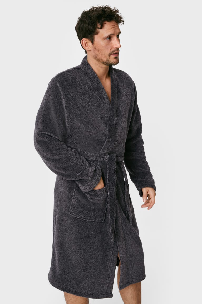 C&A Bathrobe Miesten Alusvaatteet Harmaat | 48KMLHOZB