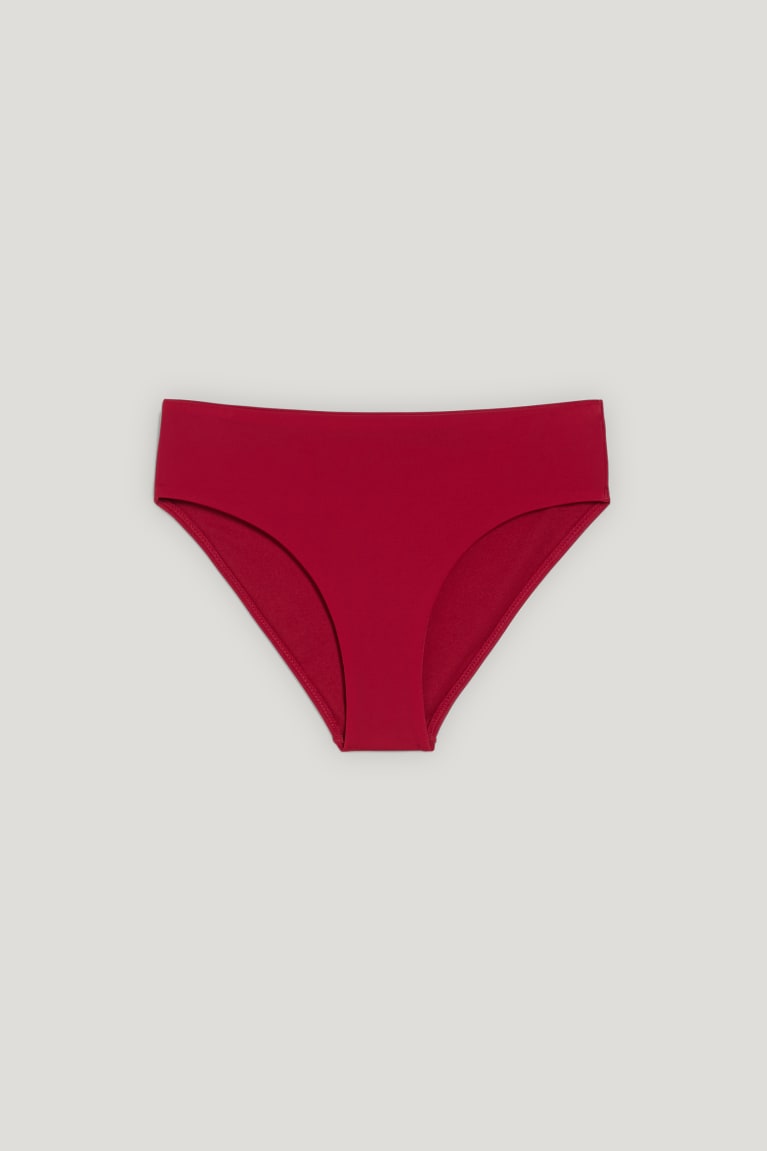 C&A Bikini Bottoms Mid Rise Lycra® Xtra Life™ Recycled Naisten Uimapuvut Tummanpunainen | 01INGKLHQ