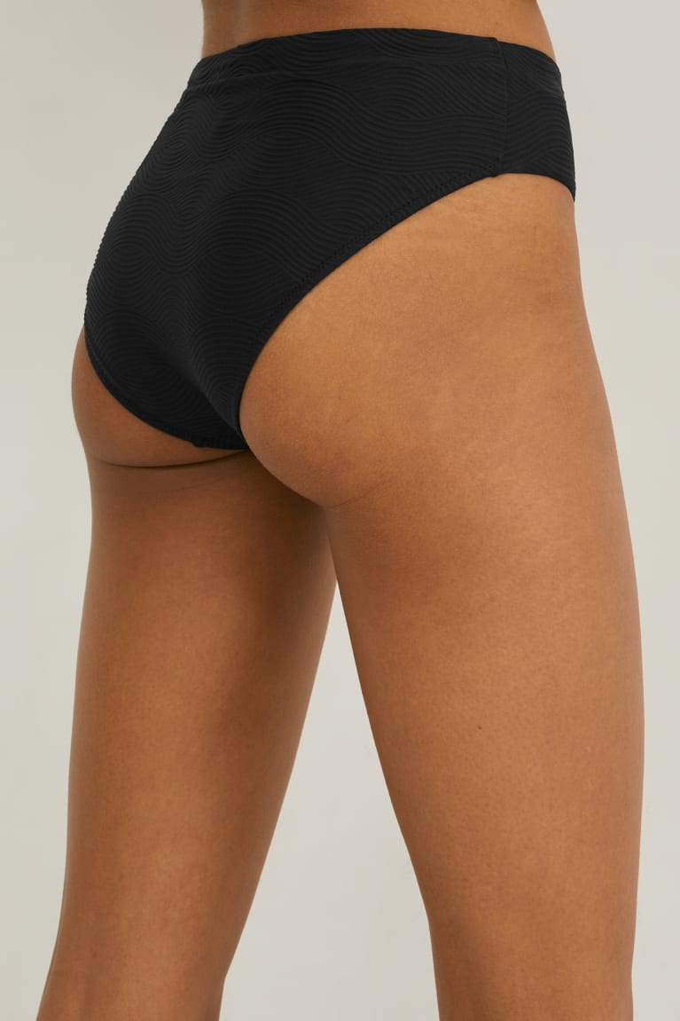 C&A Bikini Bottoms Mid-rise Lycra® Xtra Life™ Naisten Uimapuvut Mustat | 63XITVUBE