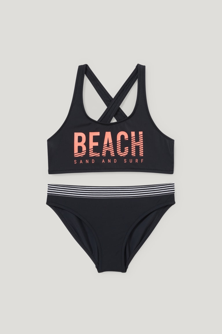 C&A Bikini Lycra® Xtra Life™ 2 Piece Tytön Uimapuvut Mustat | 42WLDAZOM