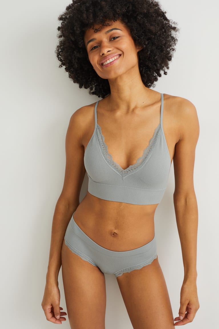 C&A Bralette Pehmustettu Seamless Lycra® Naisten Alusvaatteet Vihreä | 71XNRVWGD