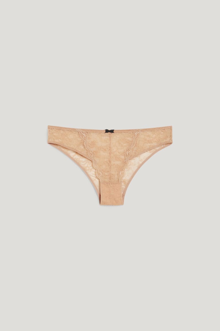 C&A Briefs Lycra® Naisten Alusvaatteet Beige | 02JKPTXQM