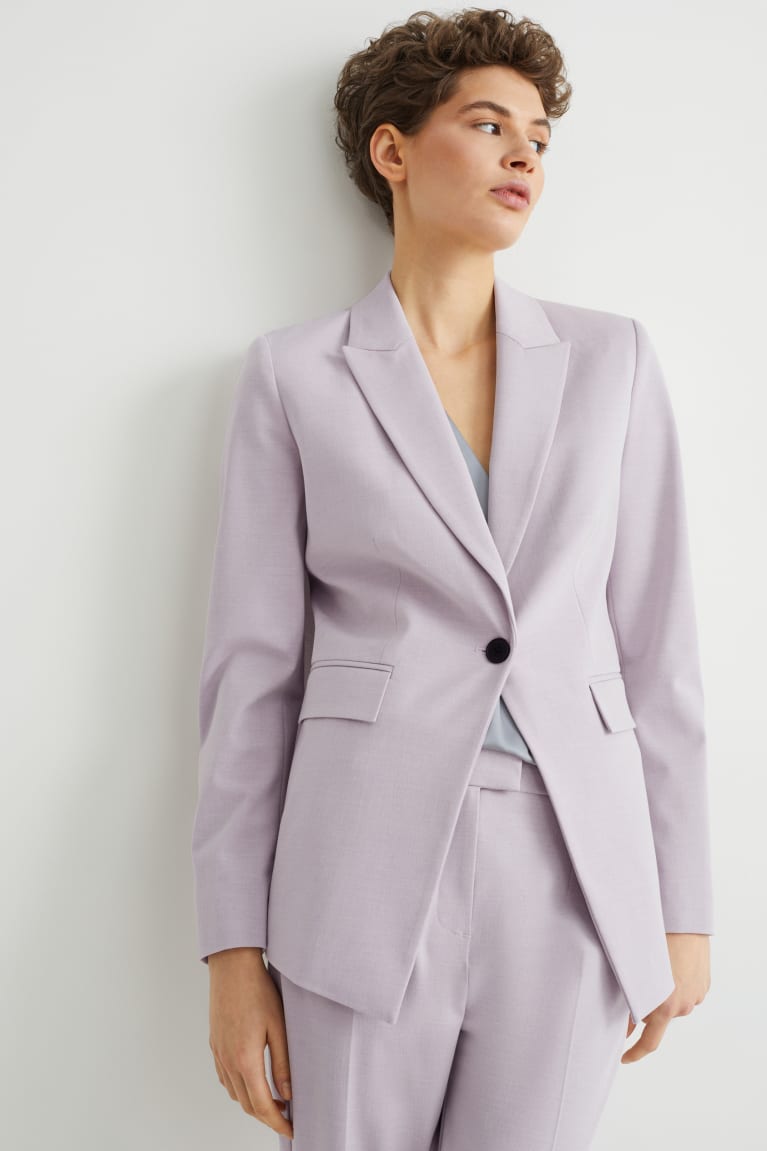 C&A Business Blazer- Regular Fit 4 Way Stretch Naisten Takki Vaaleanvioletit | 16VXQOBMC