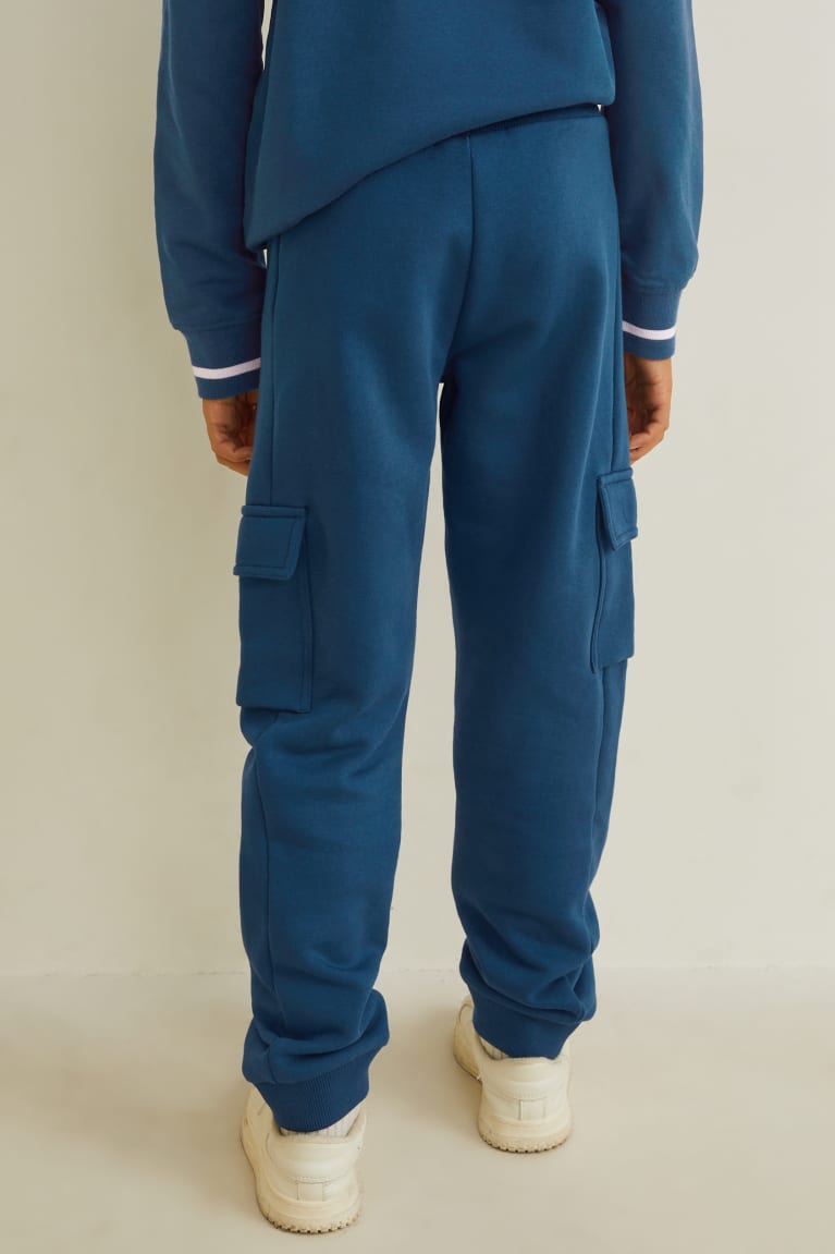 C&A Cargo Joggers Poikien Suorat Housut Sininen | 41UHONGWS