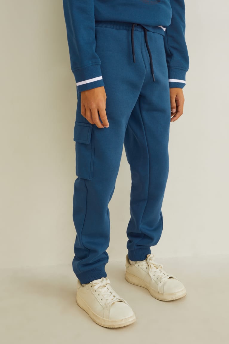 C&A Cargo Joggers Poikien Suorat Housut Sininen | 41UHONGWS