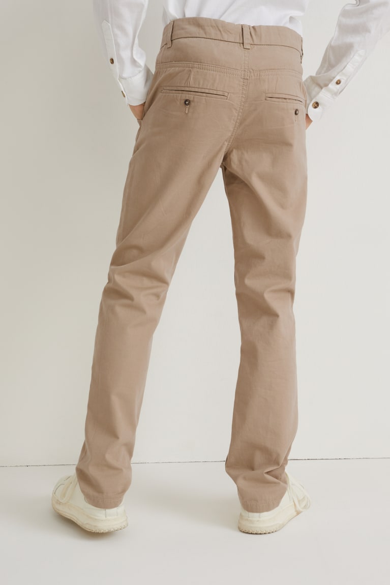 C&A Chinos Poikien Suorat Housut Beige | 08BMNDATS