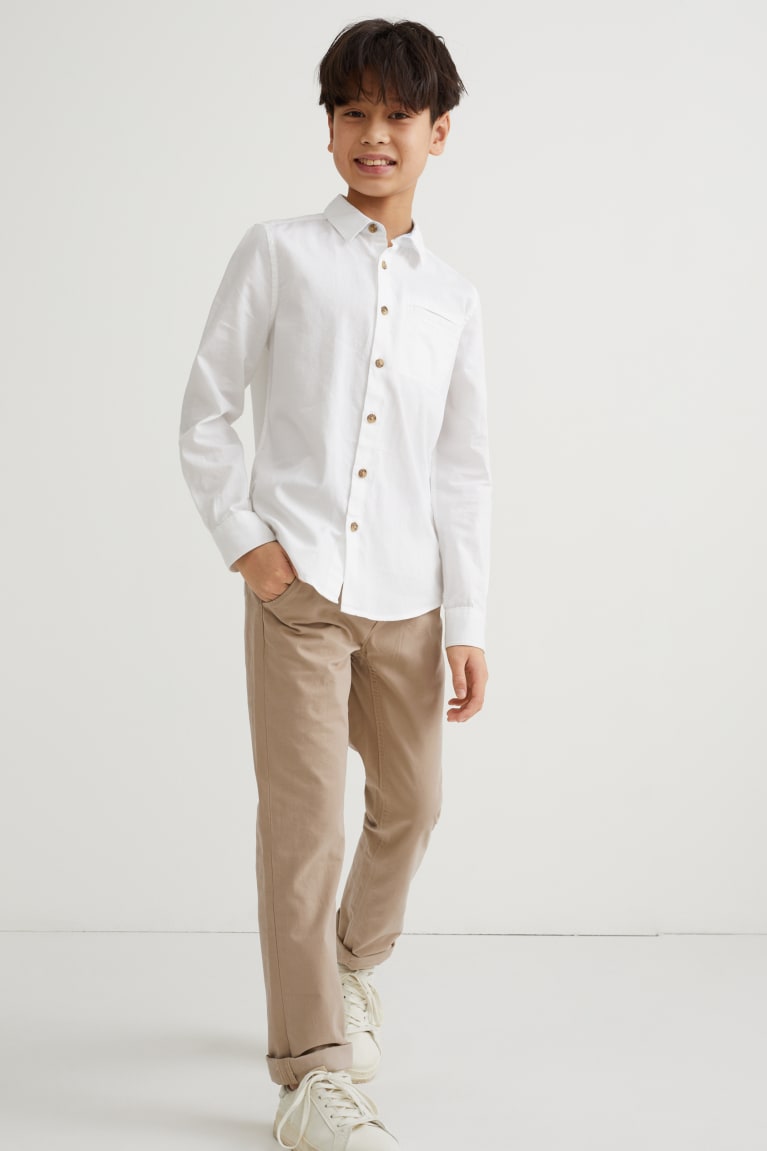 C&A Chinos Poikien Suorat Housut Beige | 08BMNDATS