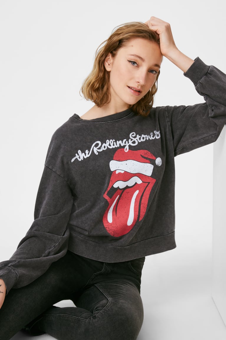 C&A Clockhouse Christmas The Rolling Stones Naisten Puserot Tummanharmaat | 25XKDYPZO