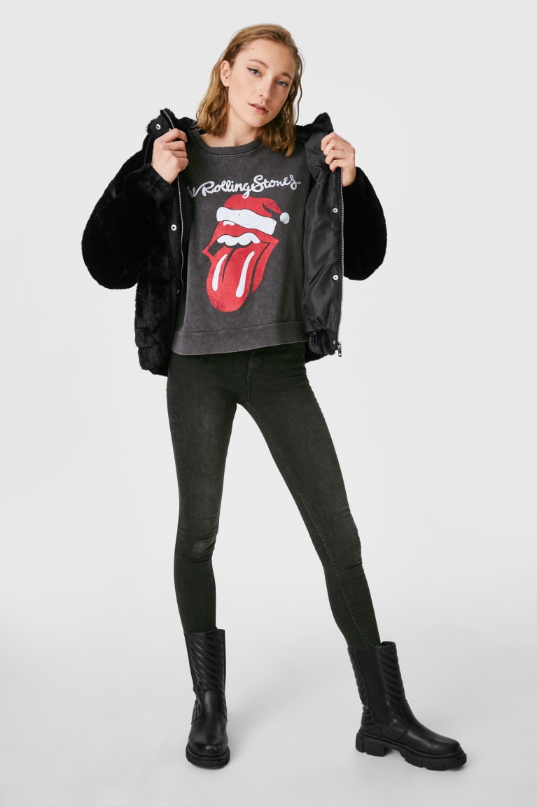 C&A Clockhouse Christmas The Rolling Stones Naisten Puserot Tummanharmaat | 76BIZJMCQ