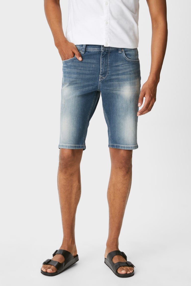 C&A Clockhouse Denim Miesten Shortsit Sininen | 43DLAQOYB