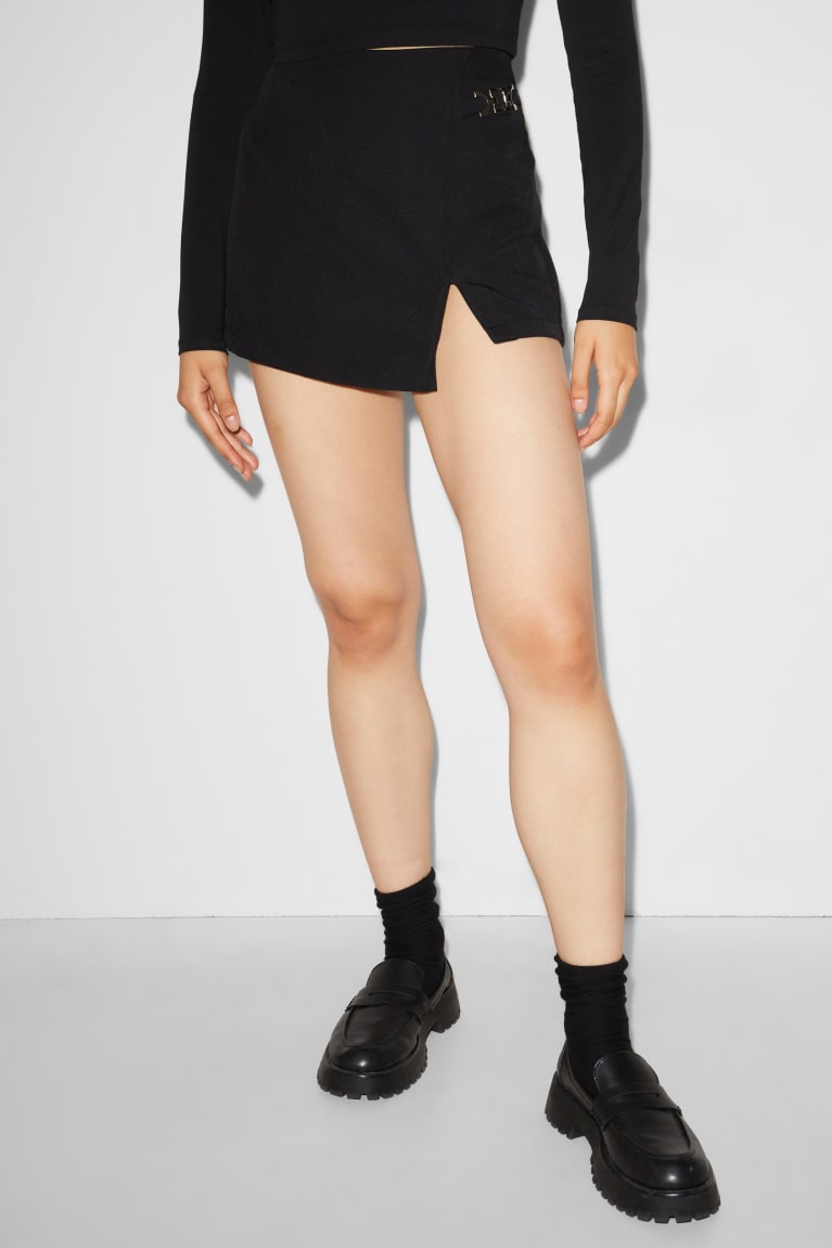 C&A Clockhouse Skort Naisten Hameet Mustat | 94NOXRTKG