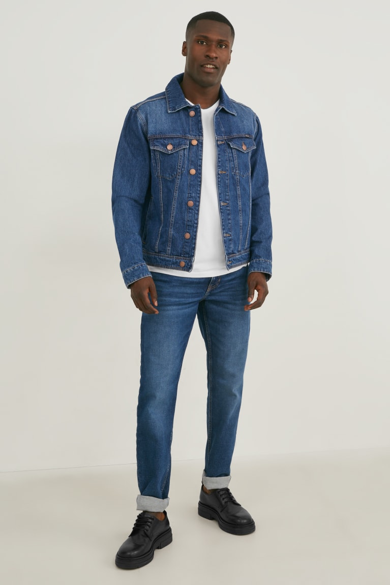 C&A Denim Miesten Takki Sininen | 76TNUWRDQ