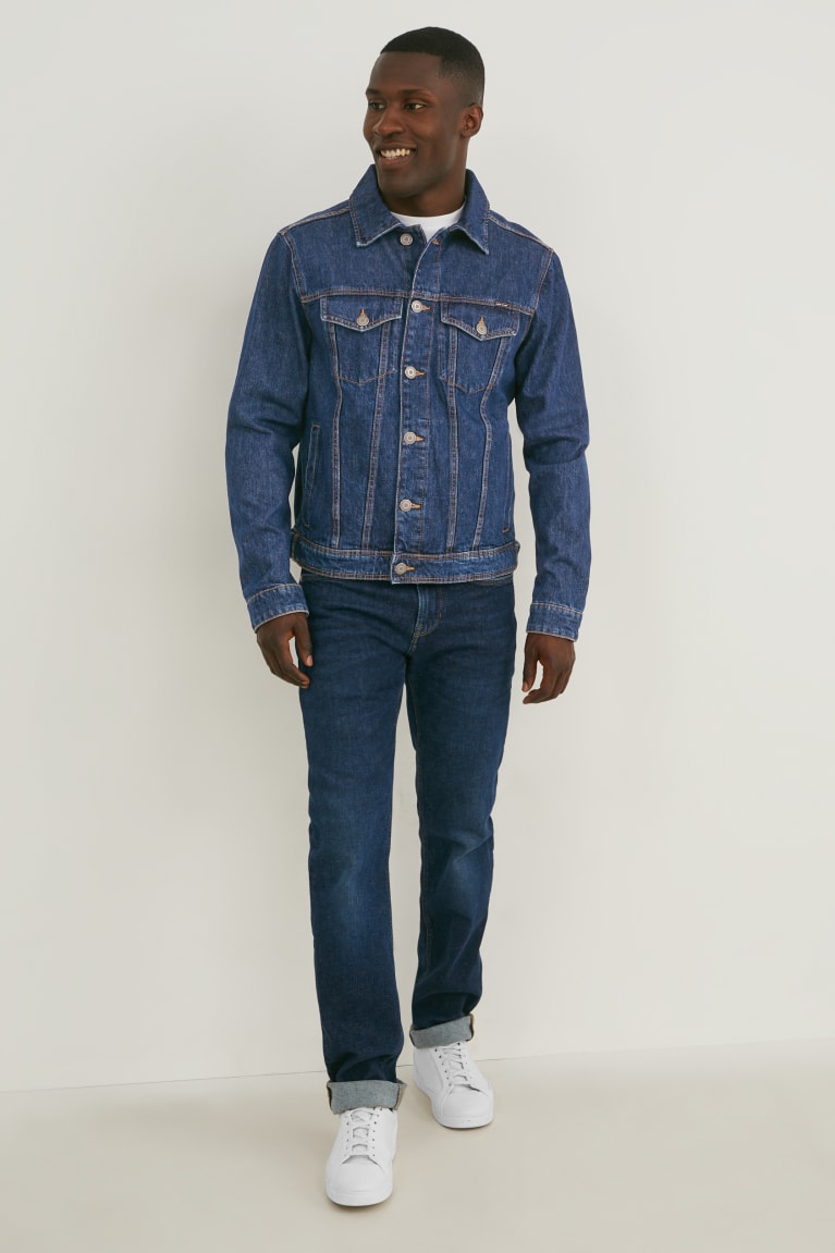 C&A Denim Miesten Takki Sininen Tummansininen | 54OPNWKGD