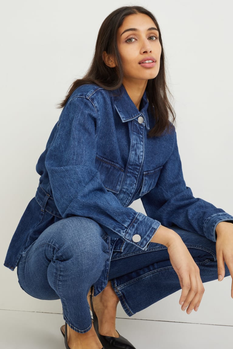 C&A Denim Naisten Takki Sininen | 94ZDWTGIN