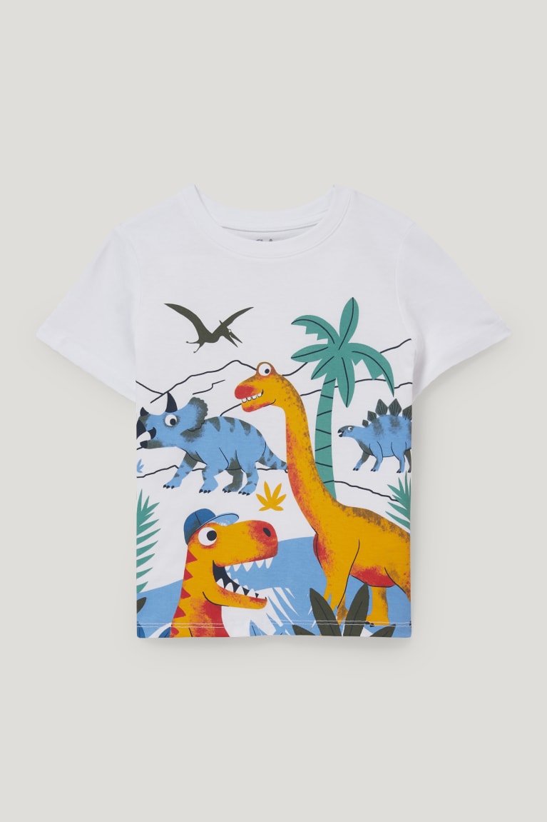 C&A Dinosaur Set Sleeve And 2 Piece Poikien T Paidat Valkoinen | 85IZLCQFN