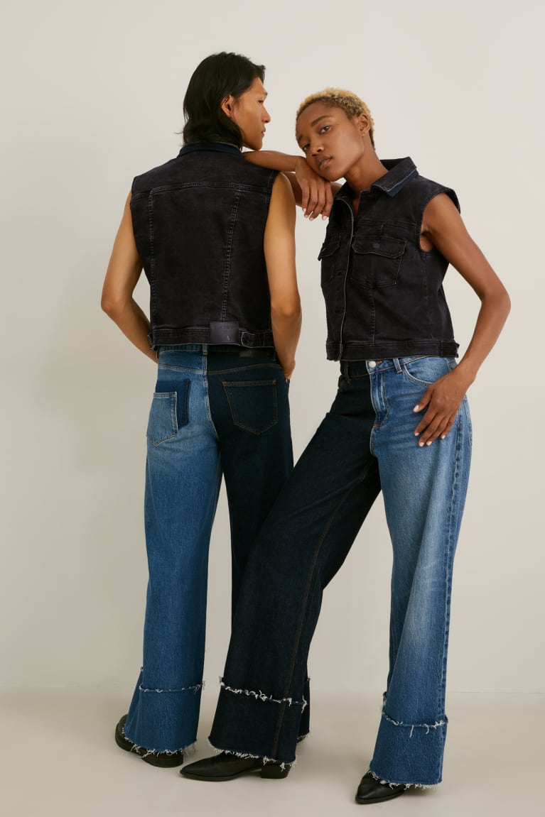 C&A E.L.V. Denim Denim WaistGenderneutral Miesten Takki Sininen Tummanharmaat | 65MUNLRAF