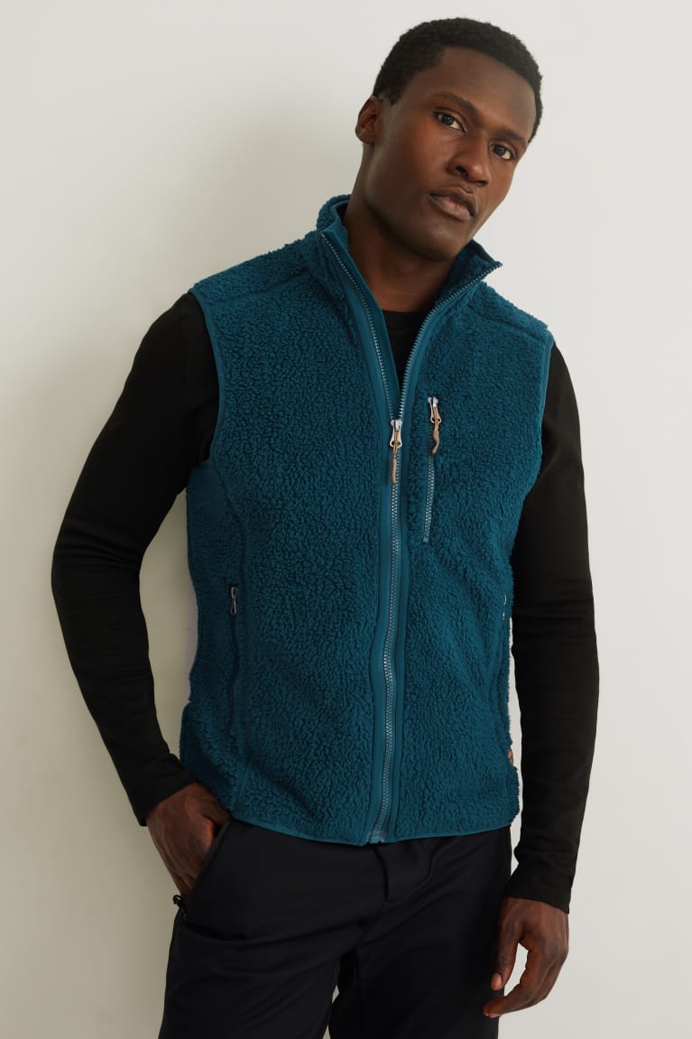 C&A Fleece Gilet Thermolite® Ecomade Recycled Miesten Takki Turkoosi | 75WZTSFHN