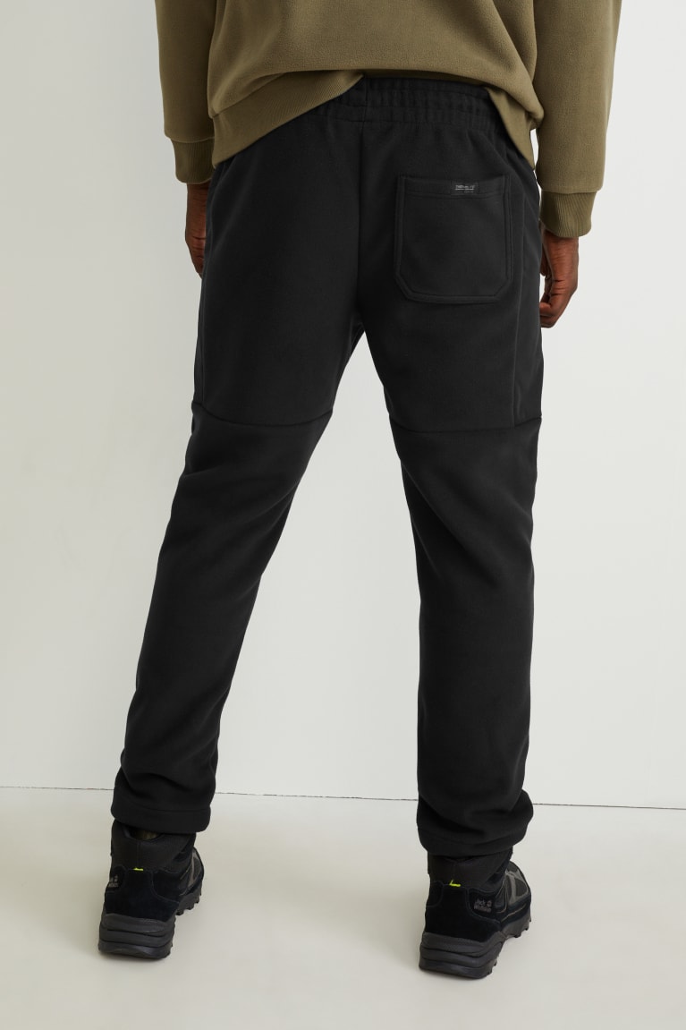 C&A Fleece Joggers Thermolite® Ecomade Recycled Miesten Suorat Housut Mustat | 21XIHJEAF