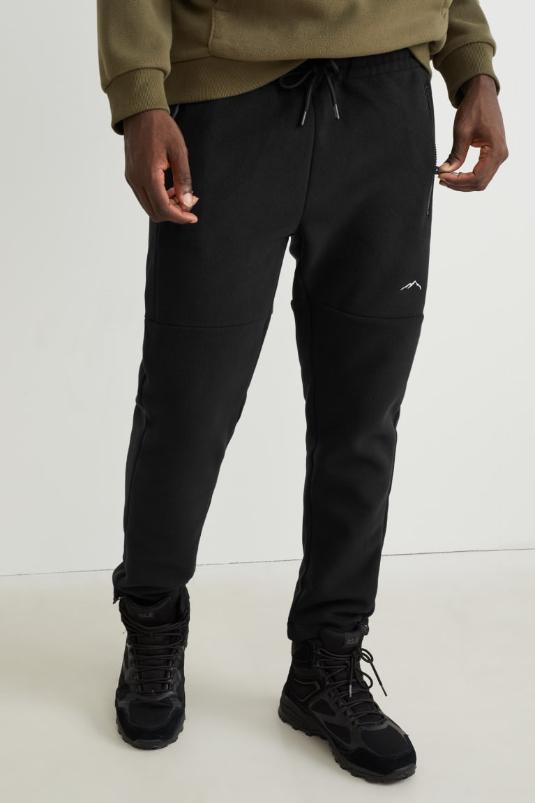 C&A Fleece Joggers Thermolite® Ecomade Recycled Miesten Suorat Housut Mustat | 21XIHJEAF