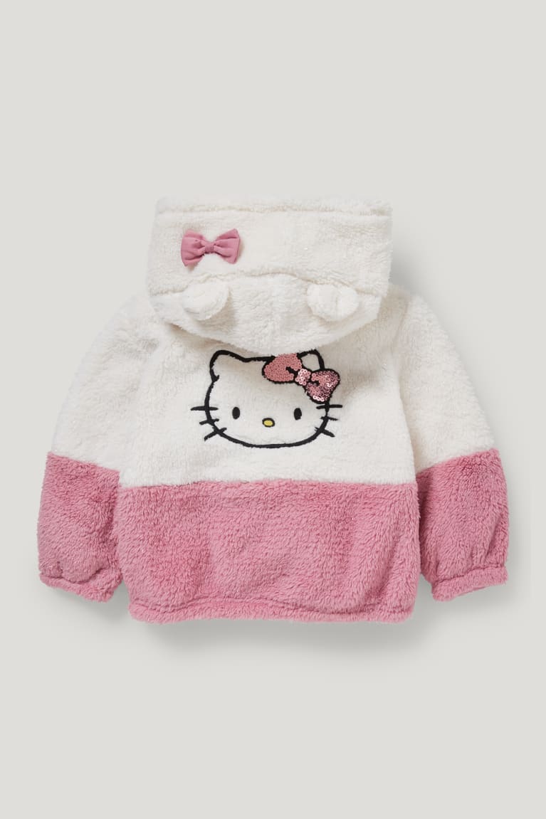 C&A Hello Kitty Teddy Fur With Hood Tytön Huppari Valkoinen | 14GUDQWOM