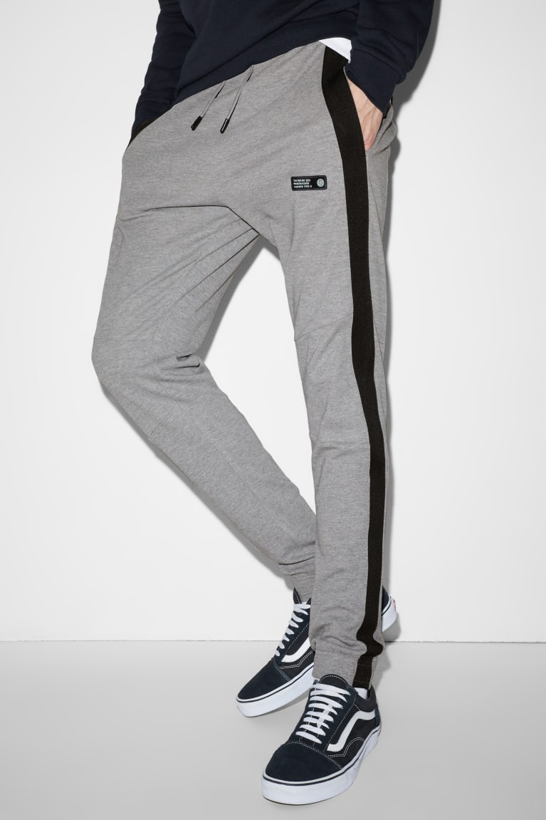 C&A Joggers Miesten Suorat Housut Harmaat | 06GTQHLWC