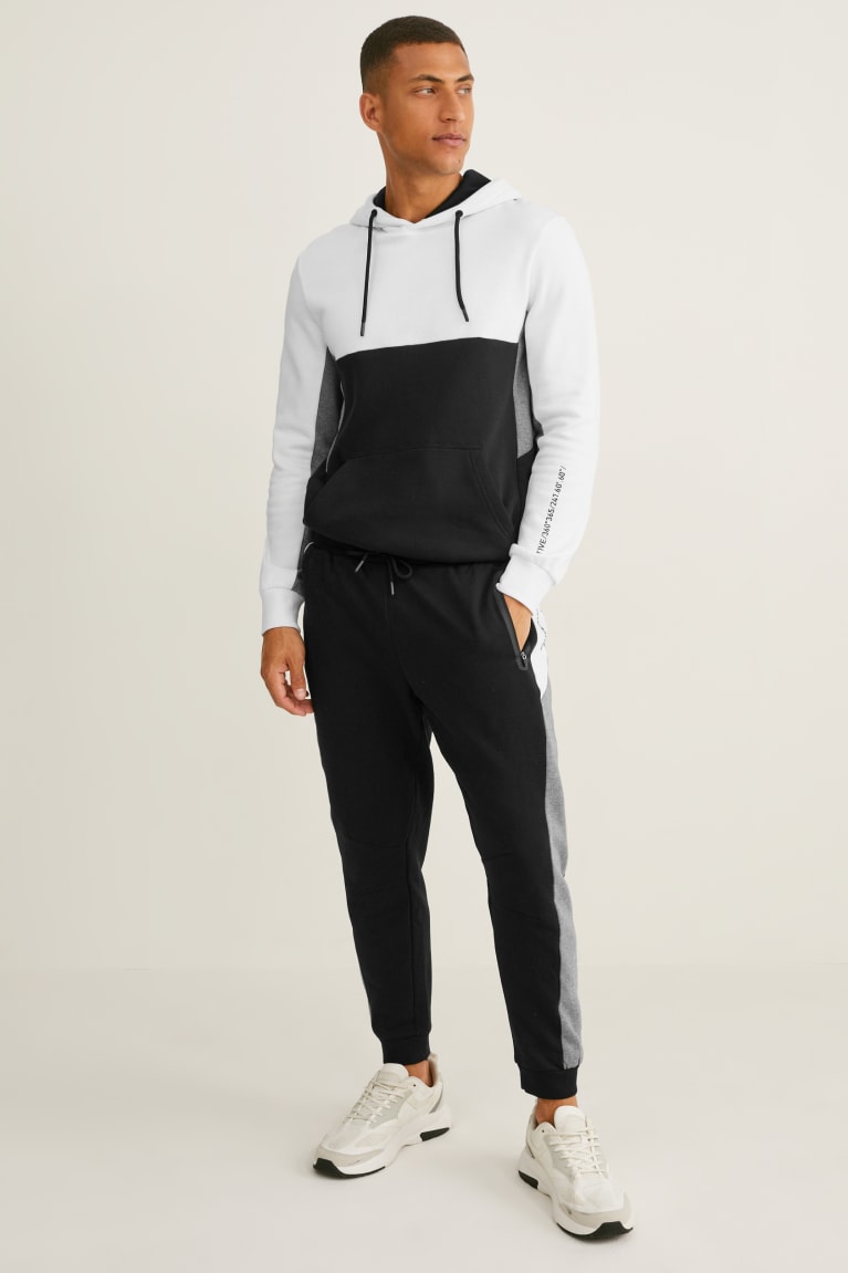 C&A Joggers Miesten Suorat Housut Mustat | 91MZFSETH