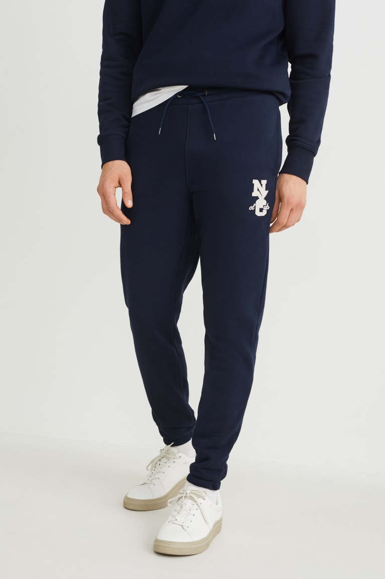 C&A Joggers Miesten Suorat Housut Tummansininen | 29DFWUPEH