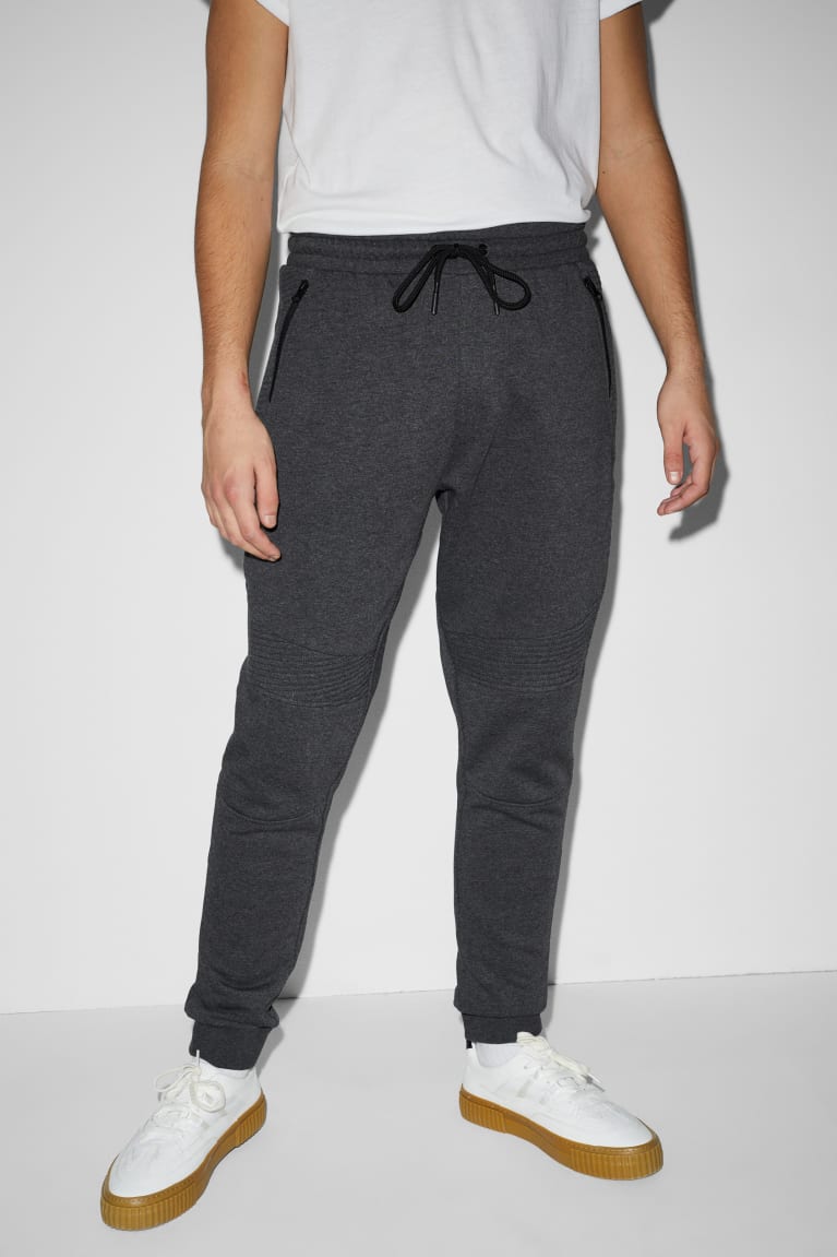 C&A Joggers Miesten Suorat Housut Tummanharmaat | 70MDVYAFE