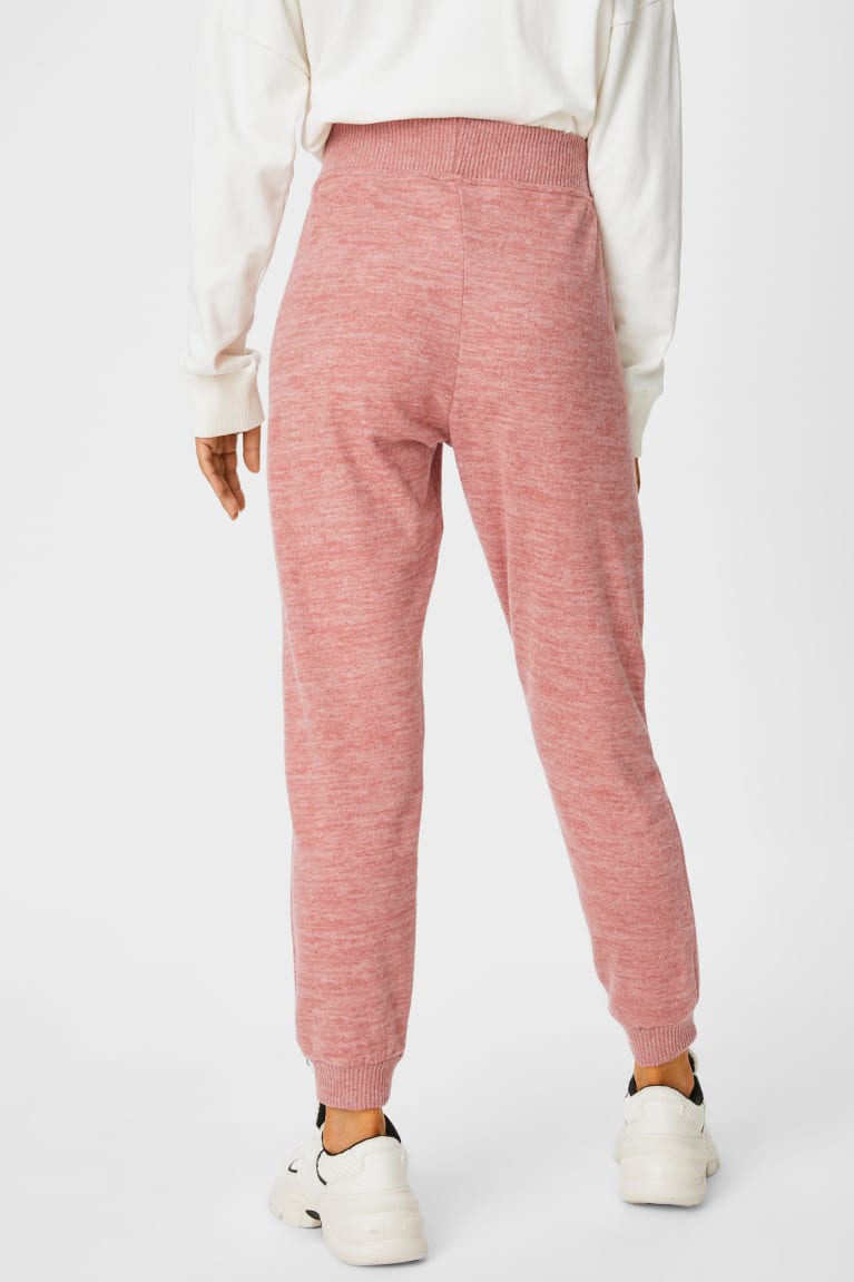 C&A Joggers Naisten Suorat Housut Tummanpinkki | 43OLAPIFQ