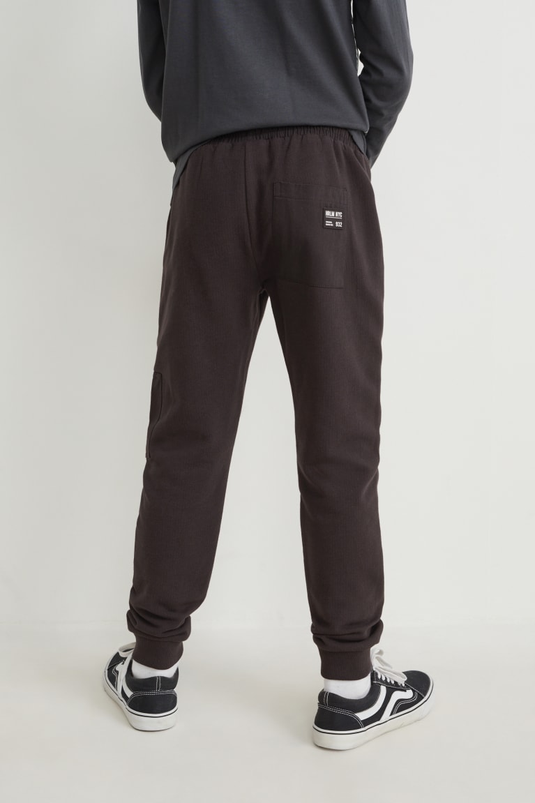 C&A Joggers Poikien Suorat Housut Mustat | 51BAVCXLR